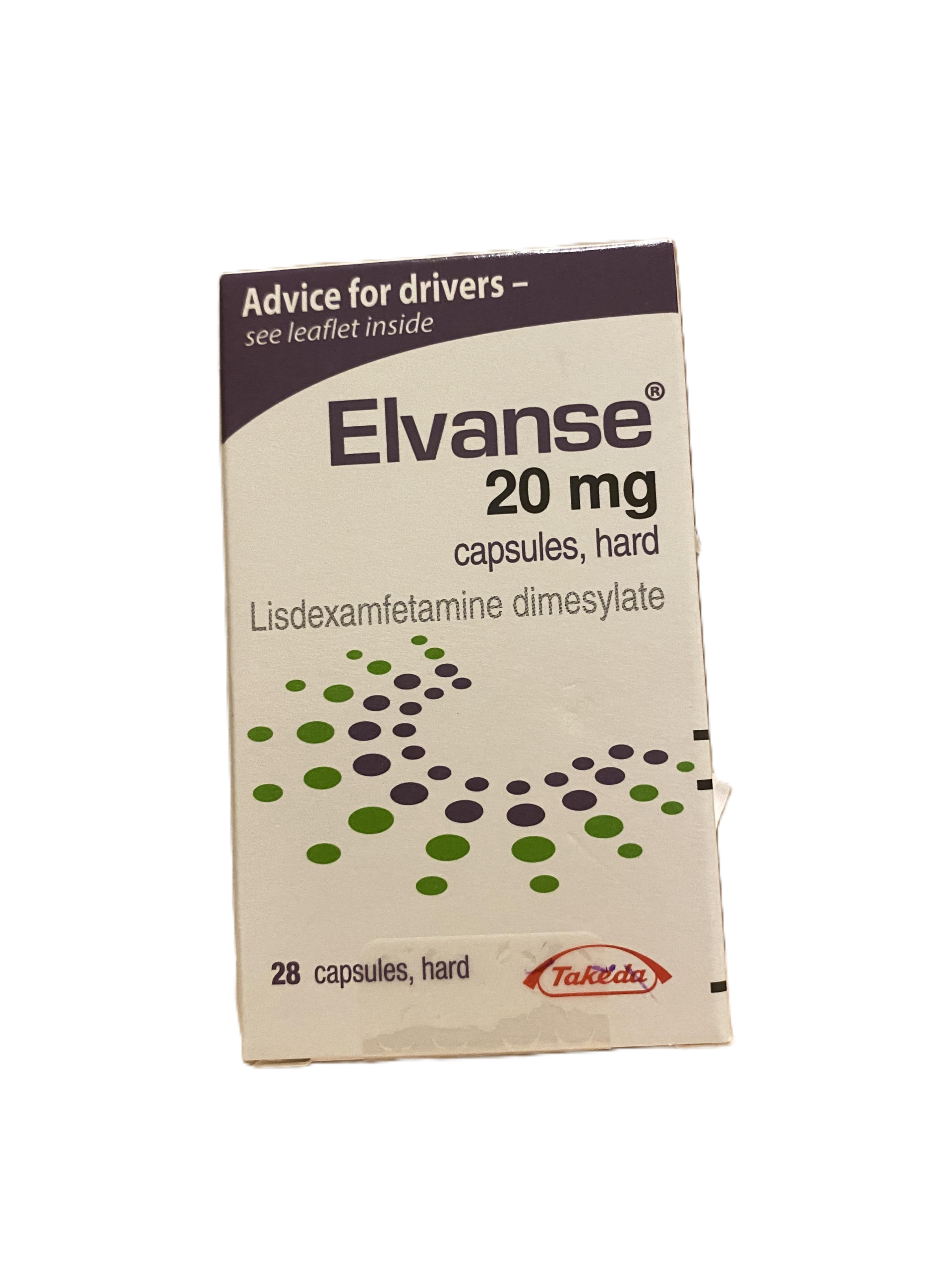 Elvanse 20mg capsules box 28 pack - ADHD medication private prescription UK, Buy Elvanse online UK